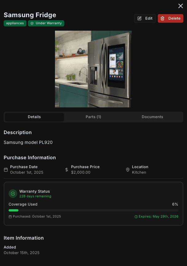 Build your home inventory