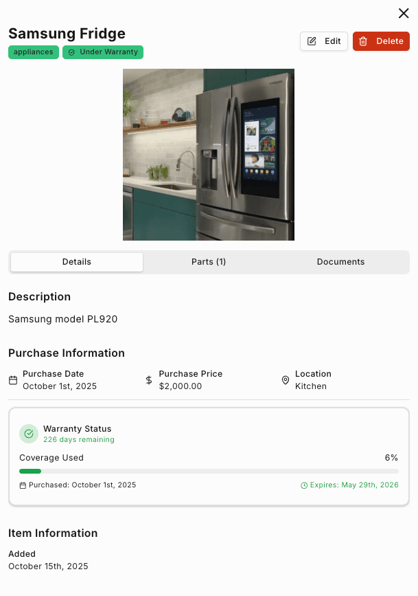 Build your home inventory